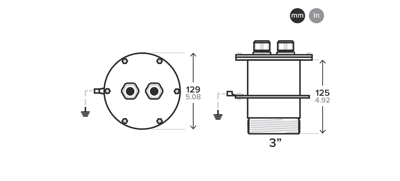 Drawing of JT fountain Cable Inlet