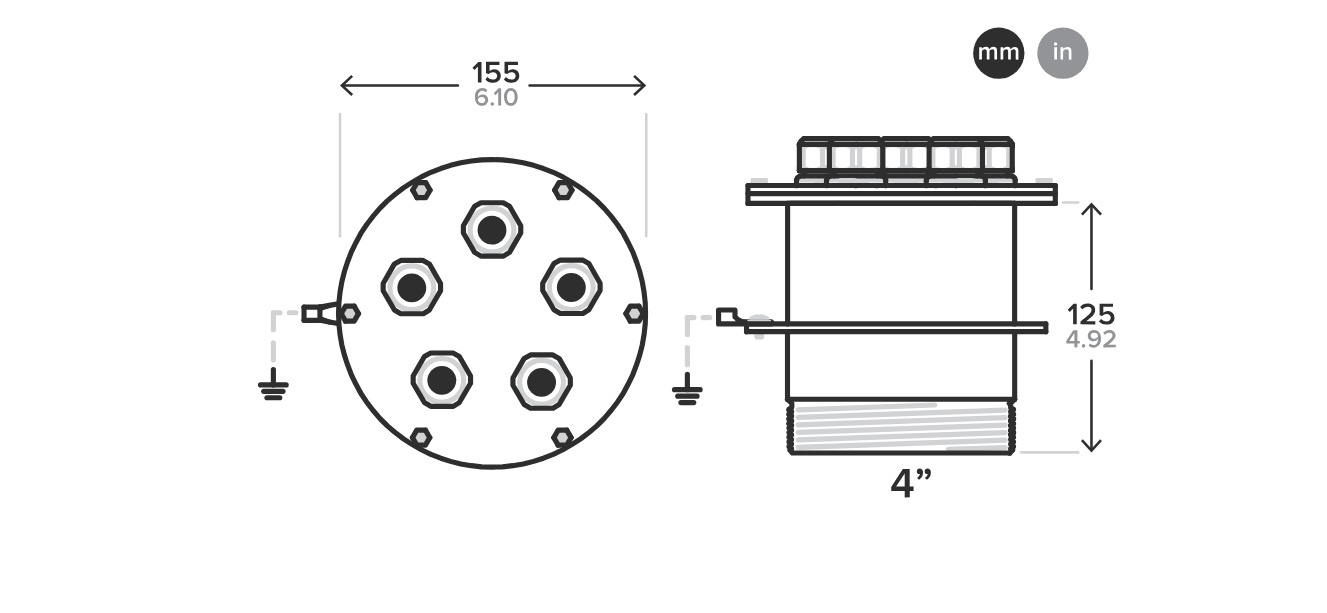 Drawing of JT fountain Cable Inlet