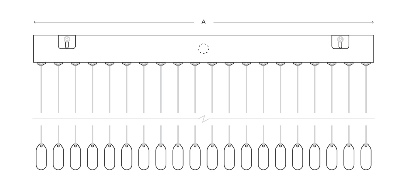 Khushi Fountain Mylar Lace Waterfall Drawing