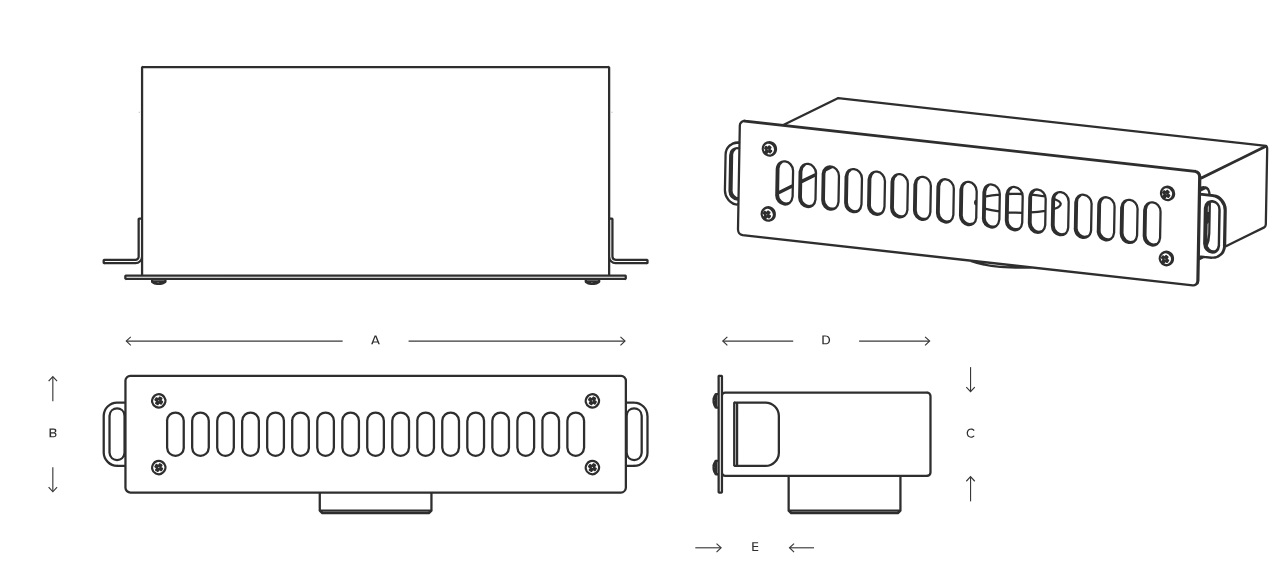 High Flow Suction Strainer Drawing