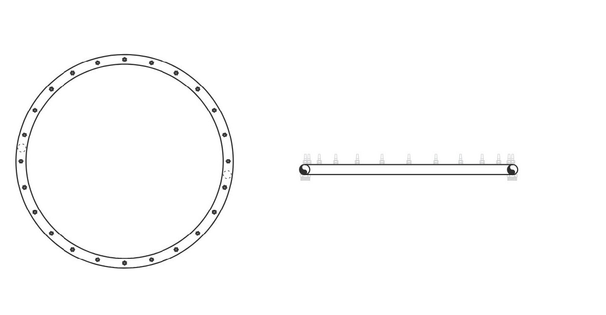 Spray Rings Drawing